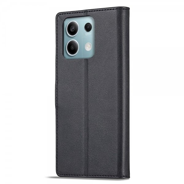 Lc.Imeeke Xiaomi Redmi Note 13 Pro 5G Fodral med Kortfack Stativfunktion Svart