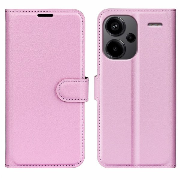 Xiaomi Redmi Note 13 Pro Plus 5G Fodral Litchi Rosa
