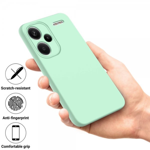Xiaomi Redmi Note 13 Pro Plus 5G Skal med Strap Silikon Grön