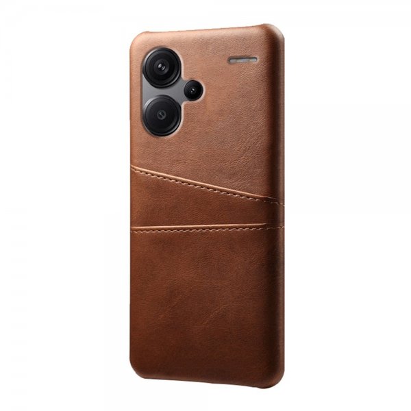 Xiaomi Redmi Note 13 Pro Plus 5G Skal med två Kortfack Mörkbrun