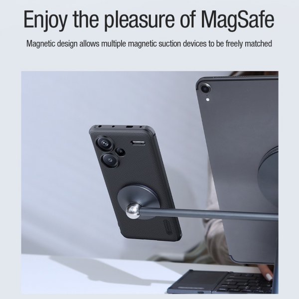 Nillkin Xiaomi Redmi Note 13 Pro Plus 5G Skal Super Frosted Shield Pro MagSafe Svart