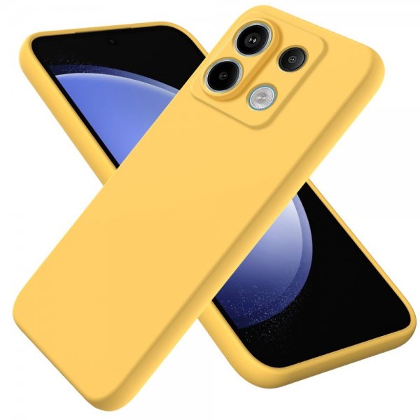 Xiaomi Redmi Note 13 Pro 5G Skal med Strap Silikon Gul
