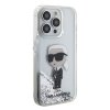iPhone 15 Pro Skal Liquid Glitter NFT Karl Silver