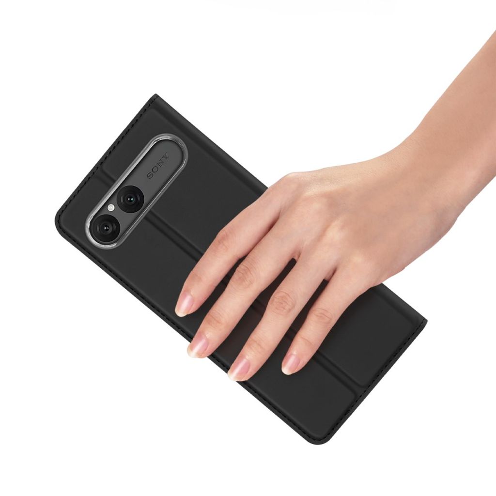 Dux Ducis Sony Xperia 10 VII Fodral Skin Pro Series Svart
