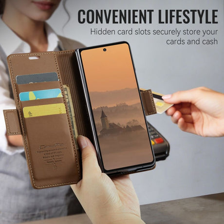 CaseMe Samsung Galaxy Z Fold 8 Ultra Fodral 023 Series Brun
