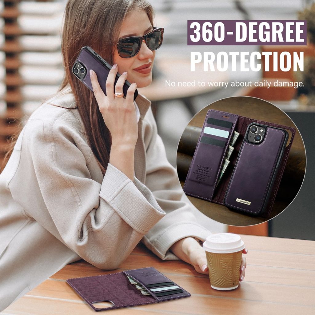 CaseMe iPhone 13 Fodral C49 Series Lila