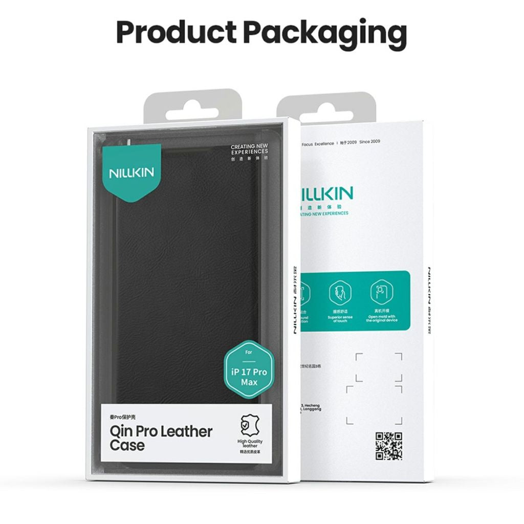Nillkin iPhone 17 Pro/iPhone 18 Pro Fodral Qin Pro Svart