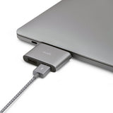 Moshi USB-C to Dual USB-A Adapter Titanium Gray