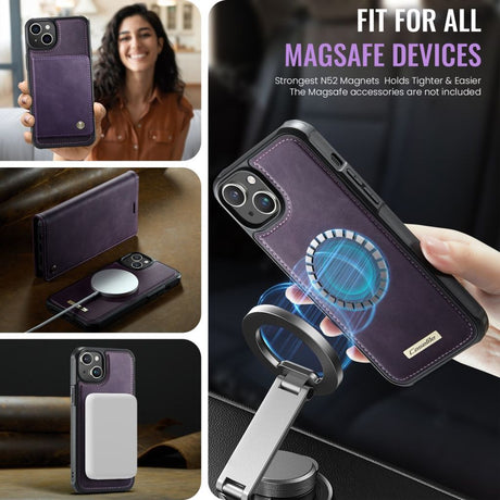 CaseMe iPhone 15 Fodral C49 Series Lila