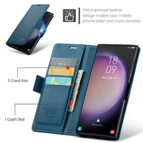 CaseMe Samsung Galaxy S24 Ultra Fodral 023 Series Blå