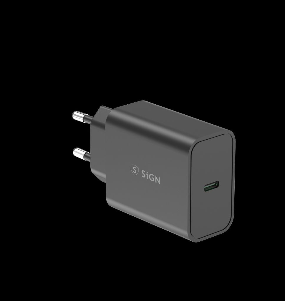 SiGN 45W Väggladdare USB-C PD Svart