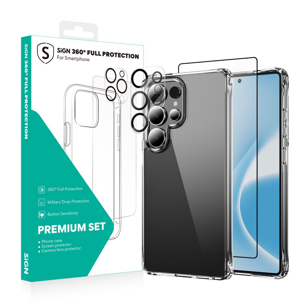 SiGN Samsung Galaxy S25 Ultra 360 Komplett Skyddspaket