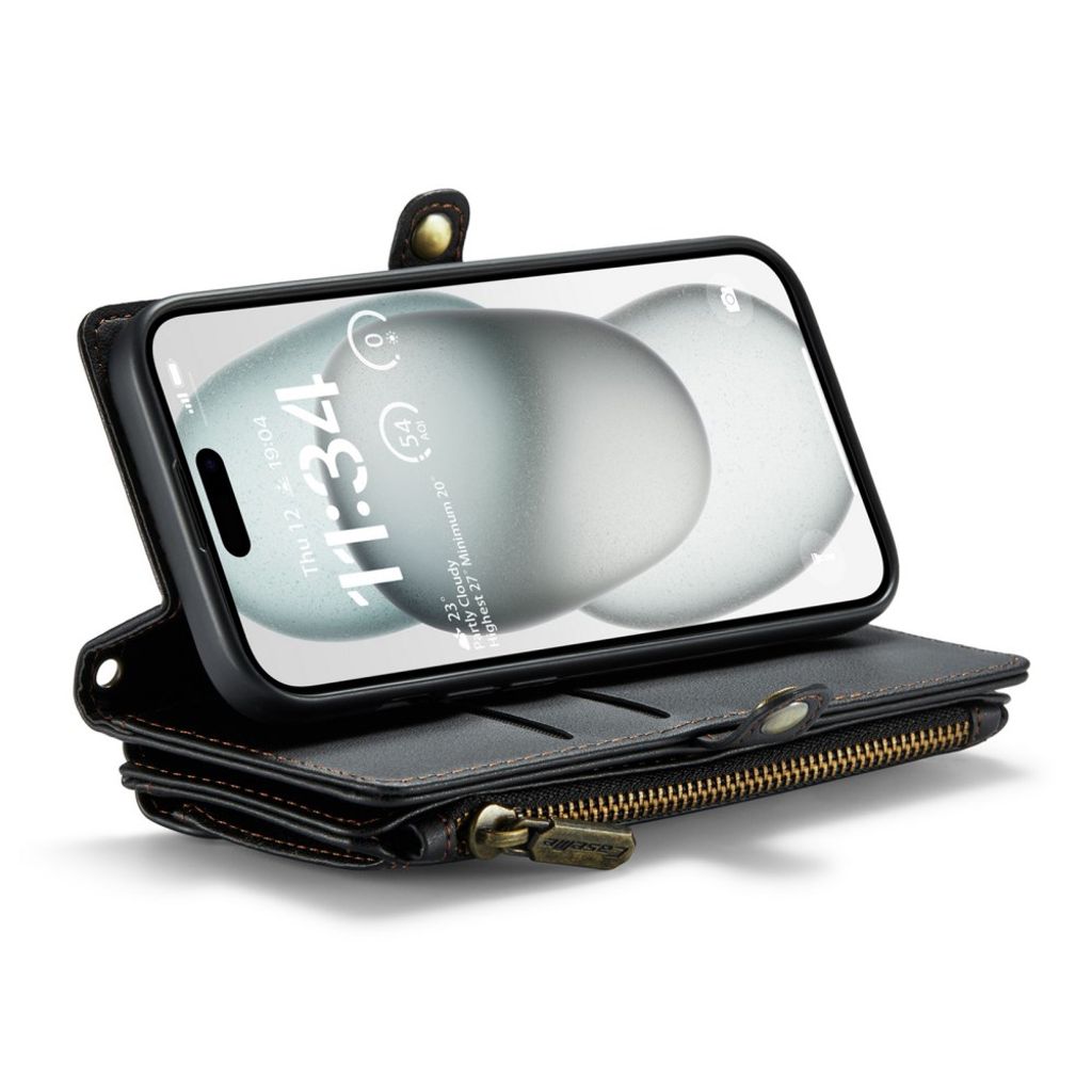 CaseMe iPhone 15 Fodral C36 Series Svart