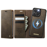 CaseMe iPhone 14 Pro Max Fodral C49 Series Brun