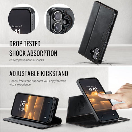 CaseMe iPhone 17 Fodral C49 Series Svart