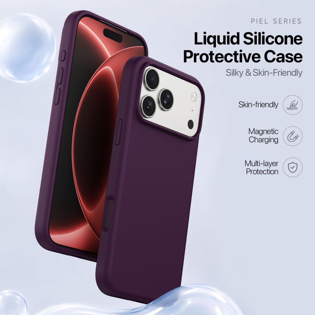 Dux Ducis iPhone 17 Pro/iPhone 18 Pro Skal Piel Series MagSafe Röd