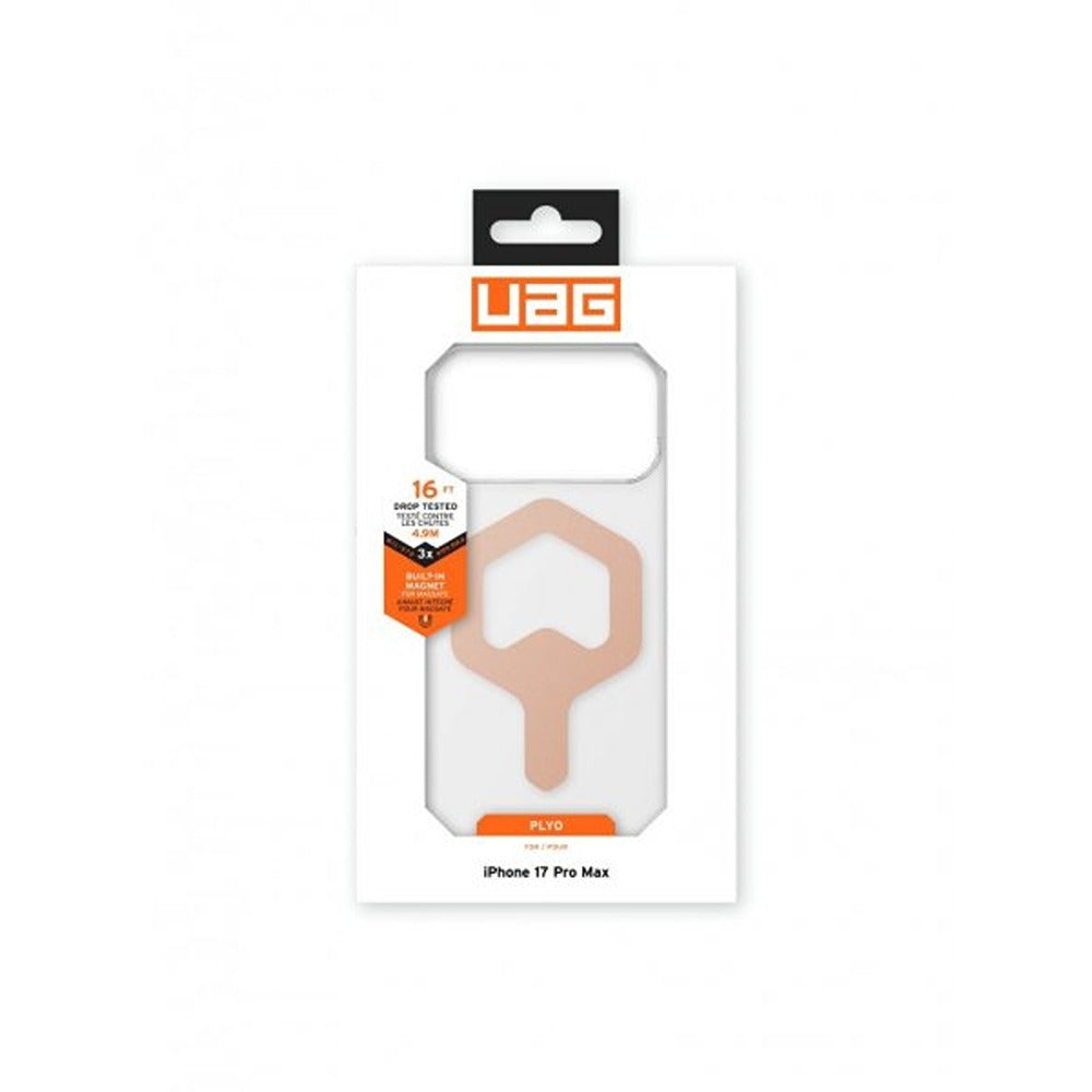 Urban Armor Gear (UAG) iPhone 17 Pro Max/iPhone 18 Pro Max Skal Plyo MagSafe Ice Roseguld