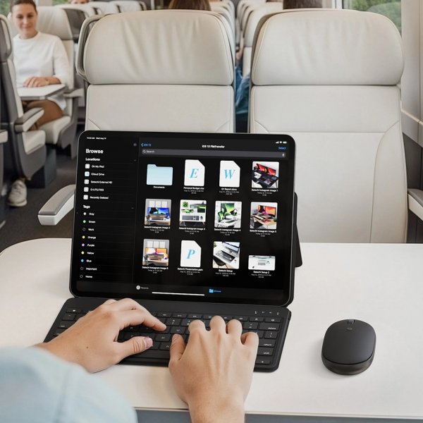 Satechi OntheGo Bluetooth Tangentbord med Stativ Svart