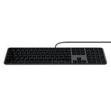 Satechi Trådat Tangentbord Slim LX3 USB-C/USB-A Svart