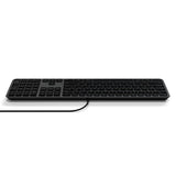 Satechi Trådat Tangentbord Slim LX3 USB-C/USB-A Svart