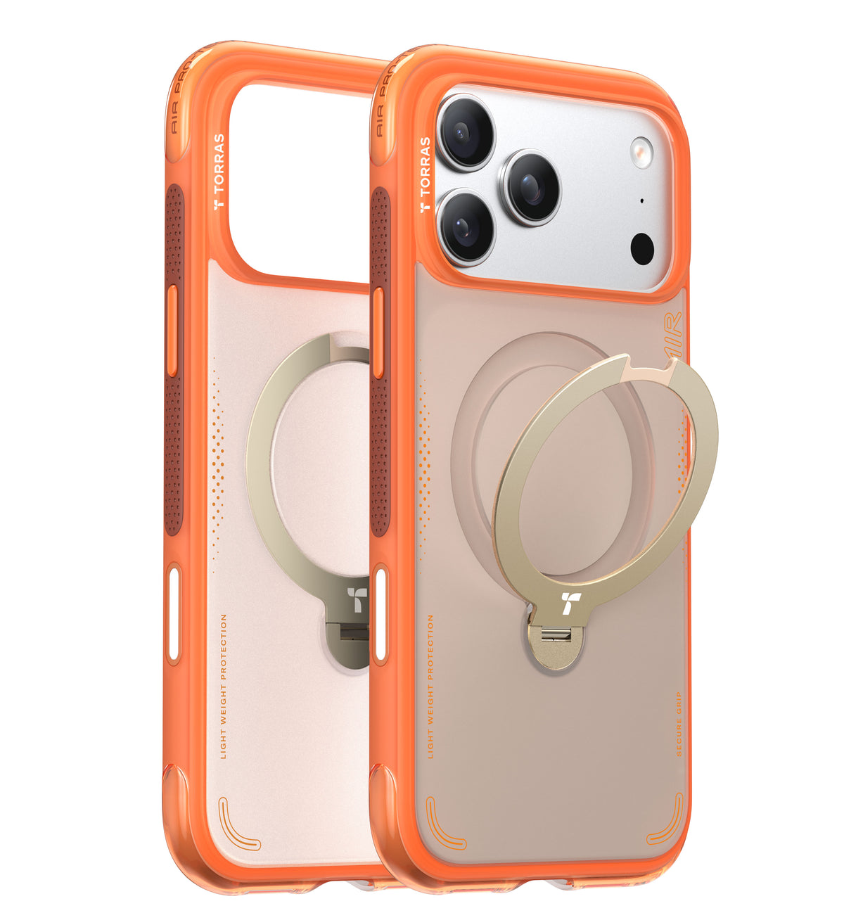 Torras iPhone 17 Pro Skal Ostand Q3 Air Energy Orange