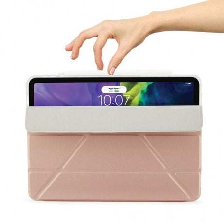 Pipetto iPad Air 10.9 (gen 4/5) Fodral Metallic Origami Silver