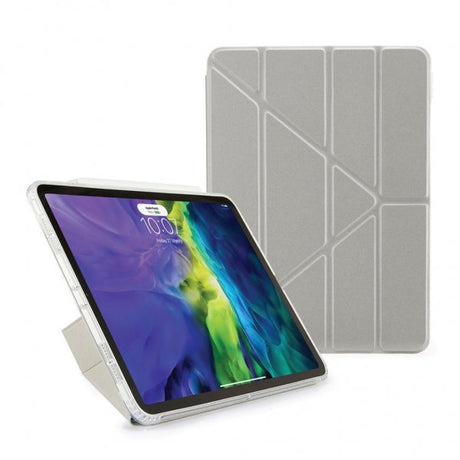 Pipetto iPad Air 10.9 (gen 4/5) Fodral Metallic Origami Silver