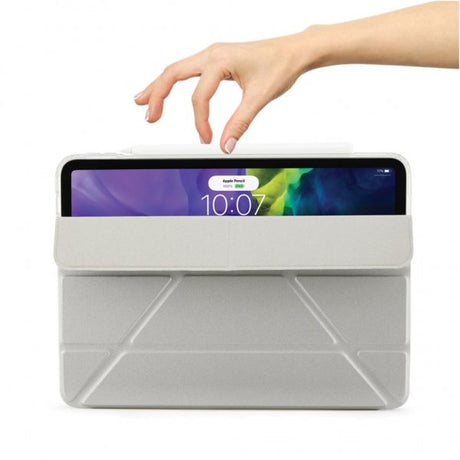 Pipetto iPad Air 10.9 (gen 4/5) Fodral Metallic Origami Silver