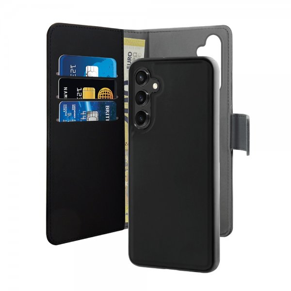 Puro Samsung Galaxy A35 Fodral Wallet Detachable 2 in 1 Svart