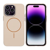 iPhone 14 Pro Max Skal Kolfibermönster MagSafe Guld