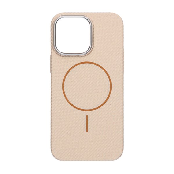 iPhone 14 Pro Max Skal Kolfibermönster MagSafe Guld