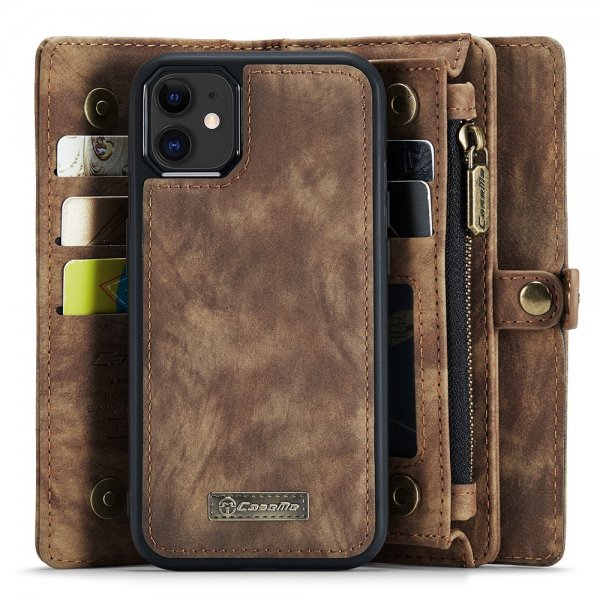 CaseMe iPhone 11 008 Series Löstagbart Skal Brun