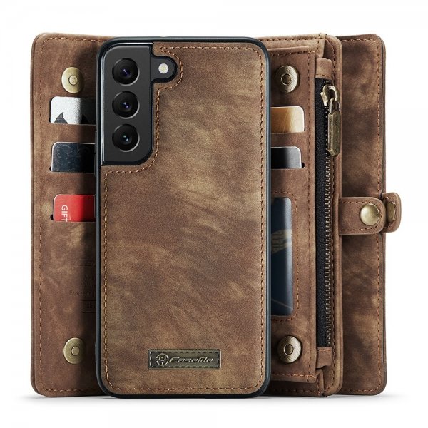 CaseMe Samsung Galaxy S21 FE 008 Series Löstagbart Skal Brun