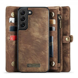 CaseMe Samsung Galaxy S21 FE 008 Series Löstagbart Skal Brun