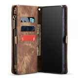 CaseMe Samsung Galaxy S21 FE 008 Series Löstagbart Skal Brun