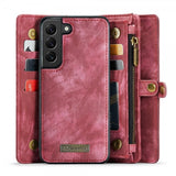 CaseMe Samsung Galaxy S22 Fodral 008 Series Löstagbart Skal Röd