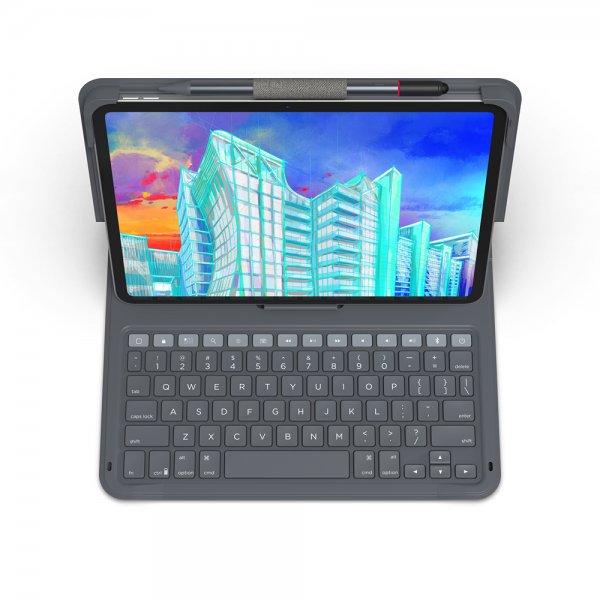 ZAGG iPad 10.9 (gen 10)/iPad 11 (A16) Fodral med tangentbord Messenger Folio 2 Nordic Layout Charcoal