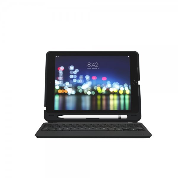ZAGG iPad 10.2 Fodral med Tangentbord Slim Book Go Nordic Svart