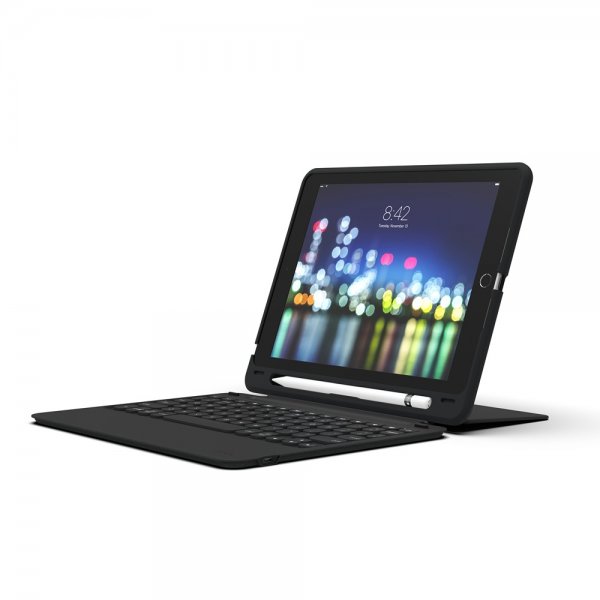 ZAGG iPad 10.2 Fodral med Tangentbord Slim Book Go Nordic Svart