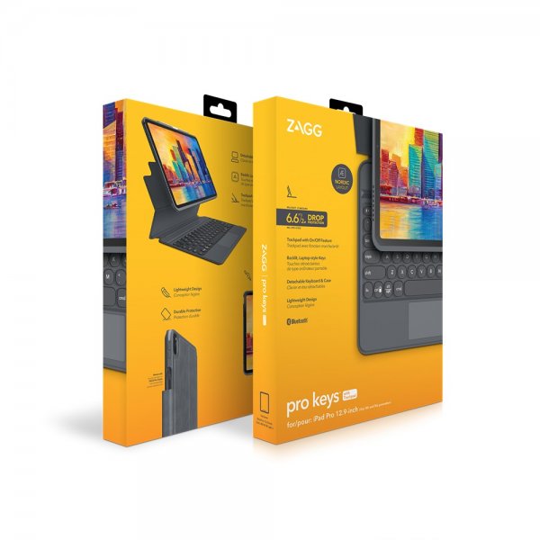 ZAGG iPad Pro 12.9 Fodral med tangentbord Pro Keys Trackpad Nordic