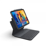 ZAGG iPad 10.9 (gen 10)/iPad 11 (A16) Fodral med tangentbord Pro Keys Svart Grå