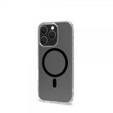 Celly iPhone 16 Pro Skal GELSKINMAG Transparent Svart