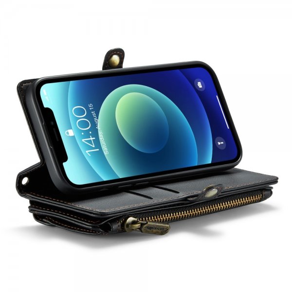CaseMe iPhone 12/iPhone 12 Pro Fodral C36 Series Svart