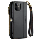 CaseMe iPhone 12/iPhone 12 Pro Fodral C36 Series Svart