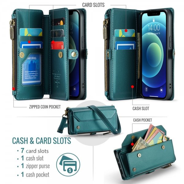CaseMe iPhone 12/iPhone 12 Pro Fodral C36 Series Grön
