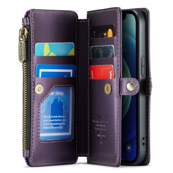 CaseMe iPhone 12/iPhone 12 Pro Fodral C36 Series Lila