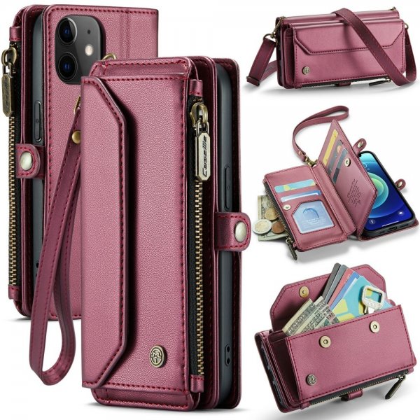 CaseMe iPhone 12/iPhone 12 Pro Fodral C36 Series Röd