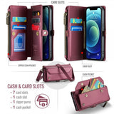 CaseMe iPhone 12/iPhone 12 Pro Fodral C36 Series Röd