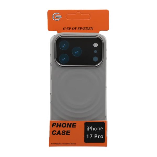 iPhone 17 Pro Skal Silikon MagSafe Ljusgrå