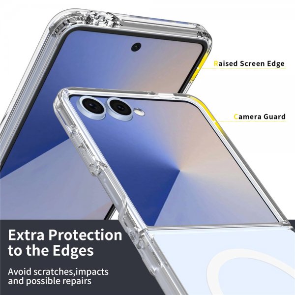 Nordic Covers Samsung Galaxy Z Flip 7 Skal Feather Series MagSafe Transparent